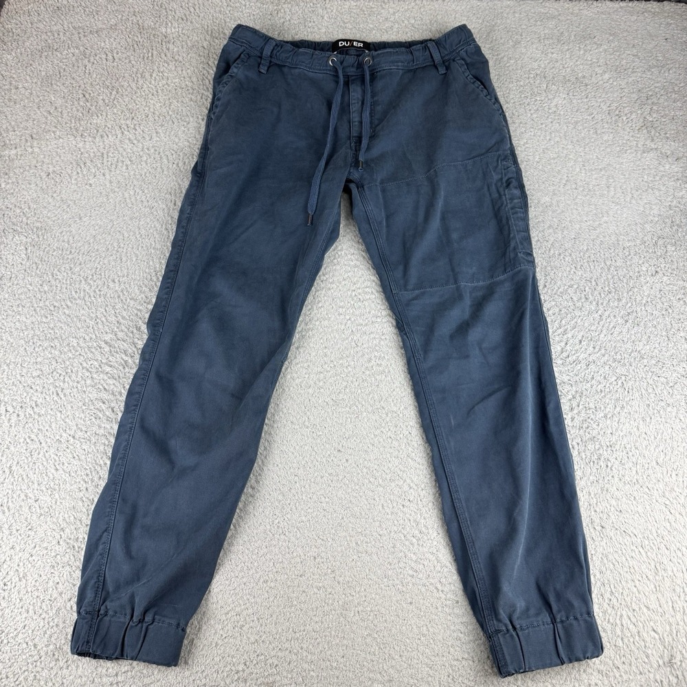 DU/ER DUER T2X Joggers Men's Size 34x29‎ Slim Fit Performance Navy